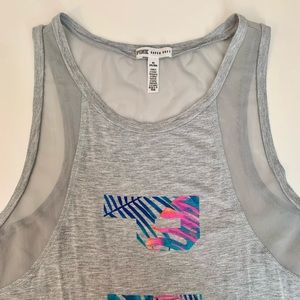 VS Pink Sz Med Tropical Tank Top